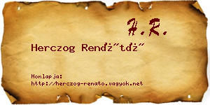 Herczog Renátó névjegykártya