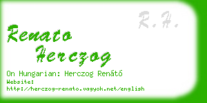 renato herczog business card