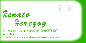 renato herczog business card
